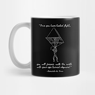 Leonardo Da Vinci Quote - Renaissance Flight Tribute Mug